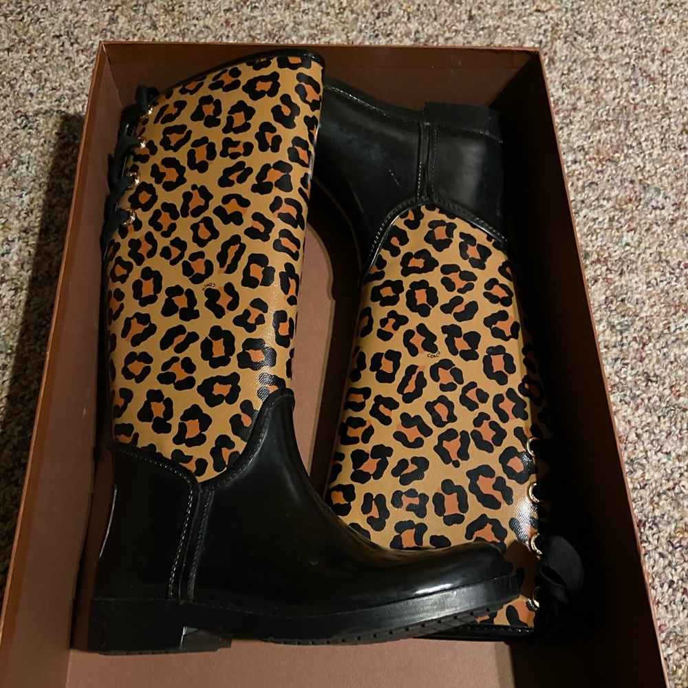 Coach rain boots